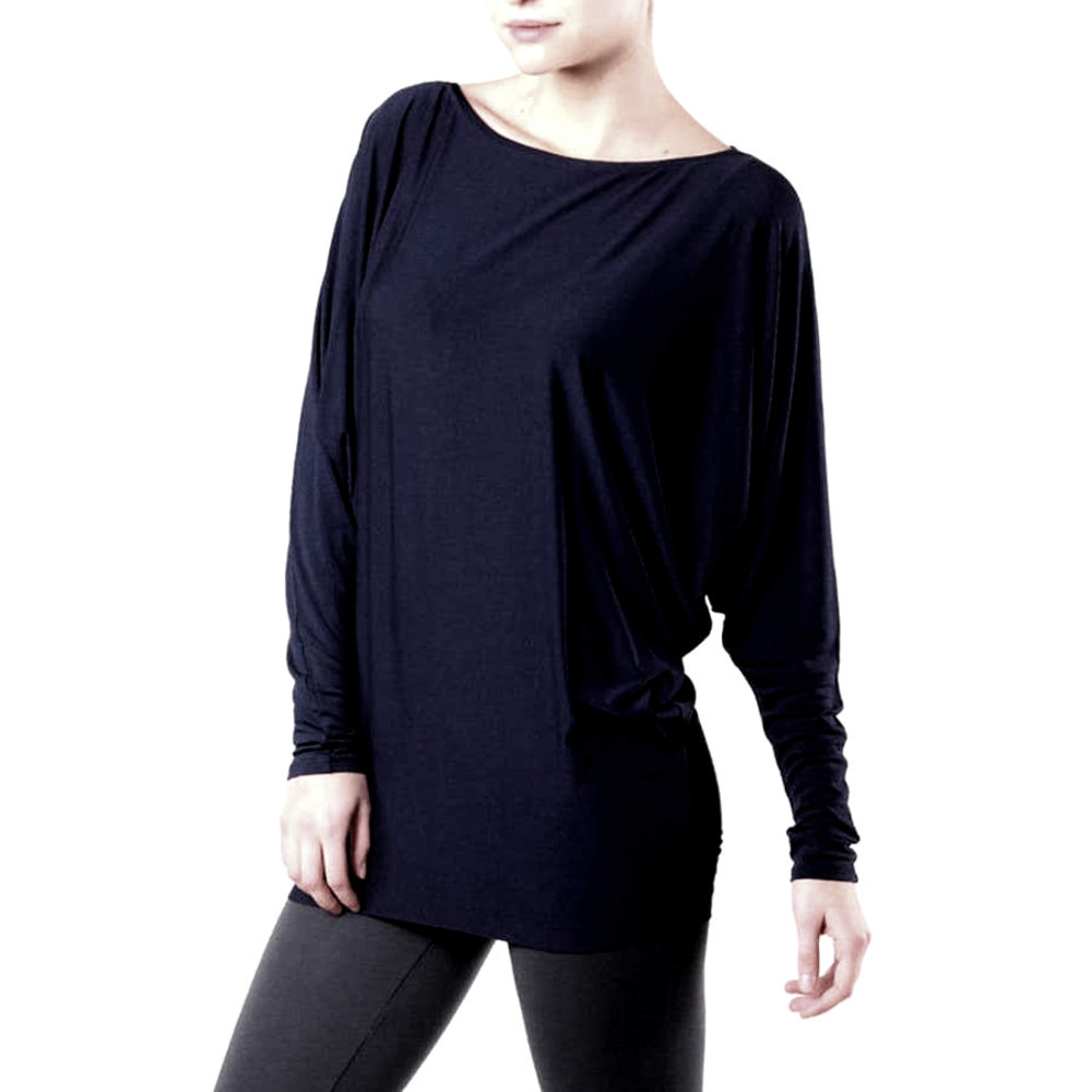 Vince Banded Bottom Boatneck Top Dolman Sleeve